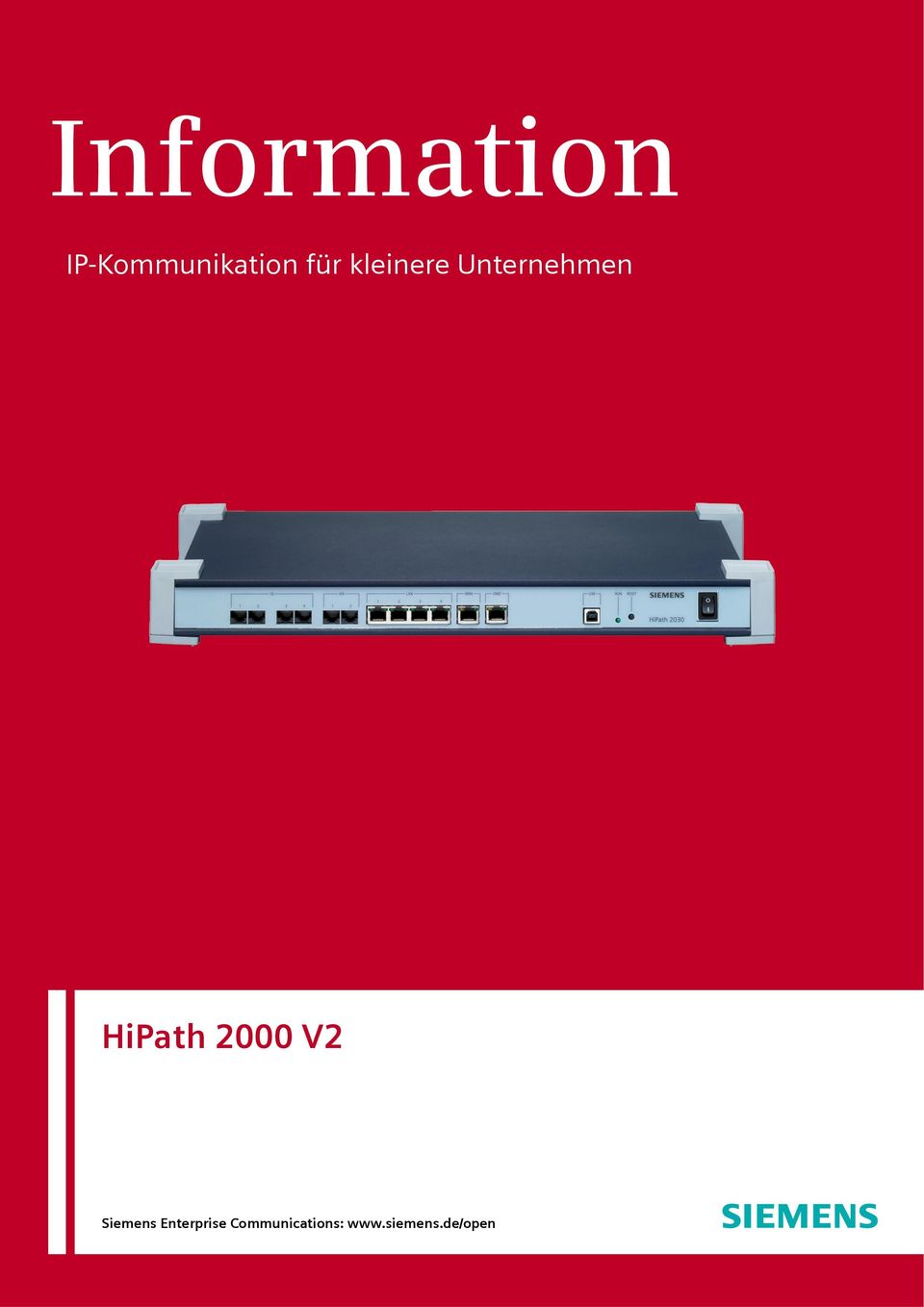 HiPath 2000 V2 Siemens