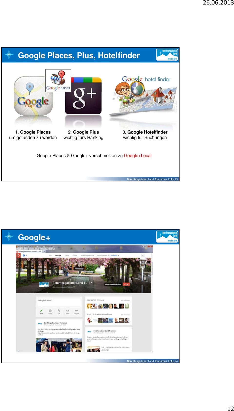 Buchungen Google Places & Google+ verschmelzen zu Google+Local