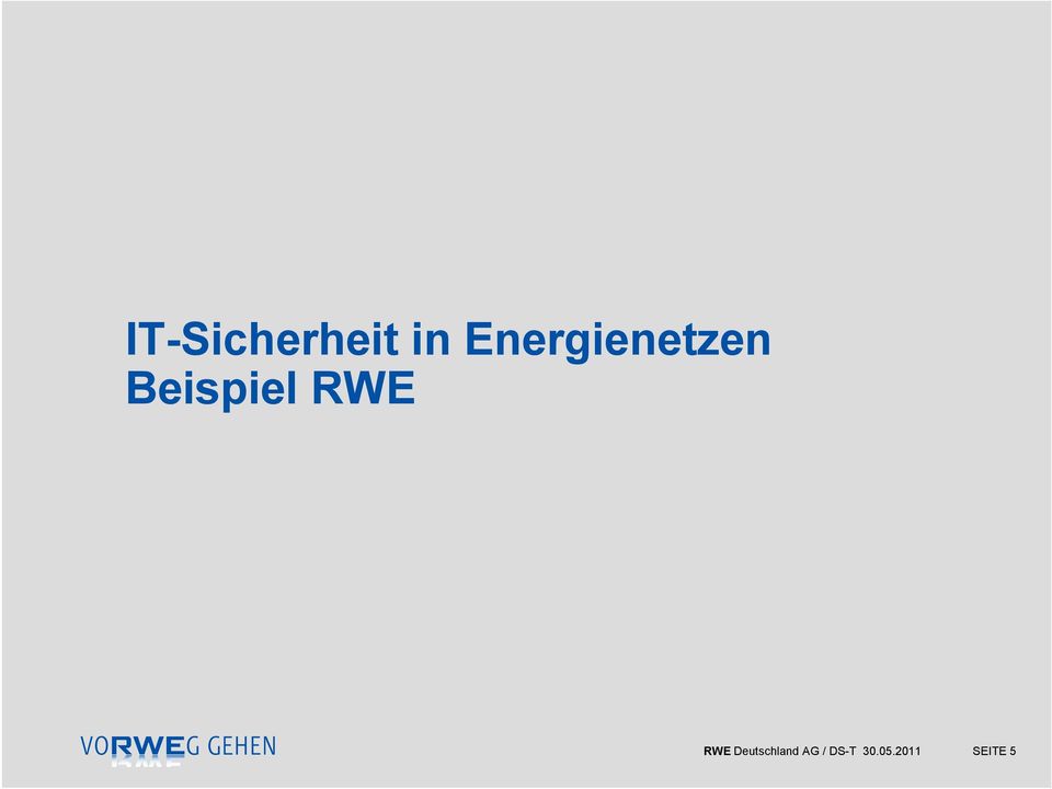Beispiel RWE RWE