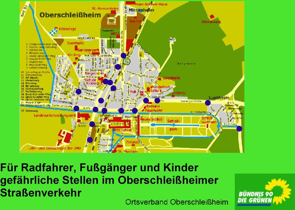 Fußgänger und Kinder gefährliche