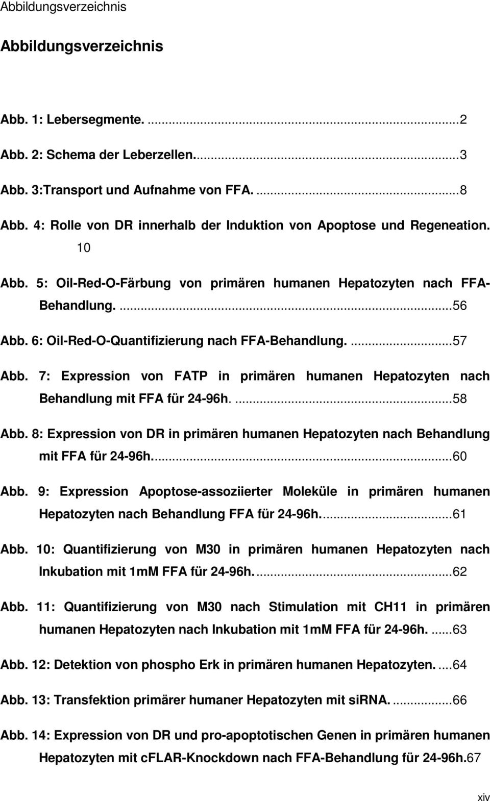 6: Oil-Red-O-Quantifizierung nach FFA-Behandlung.... 57 Abb. 7: Expression von FATP in primären humanen Hepatozyten nach Behandlung mit FFA für 24-96h.... 58 Abb.