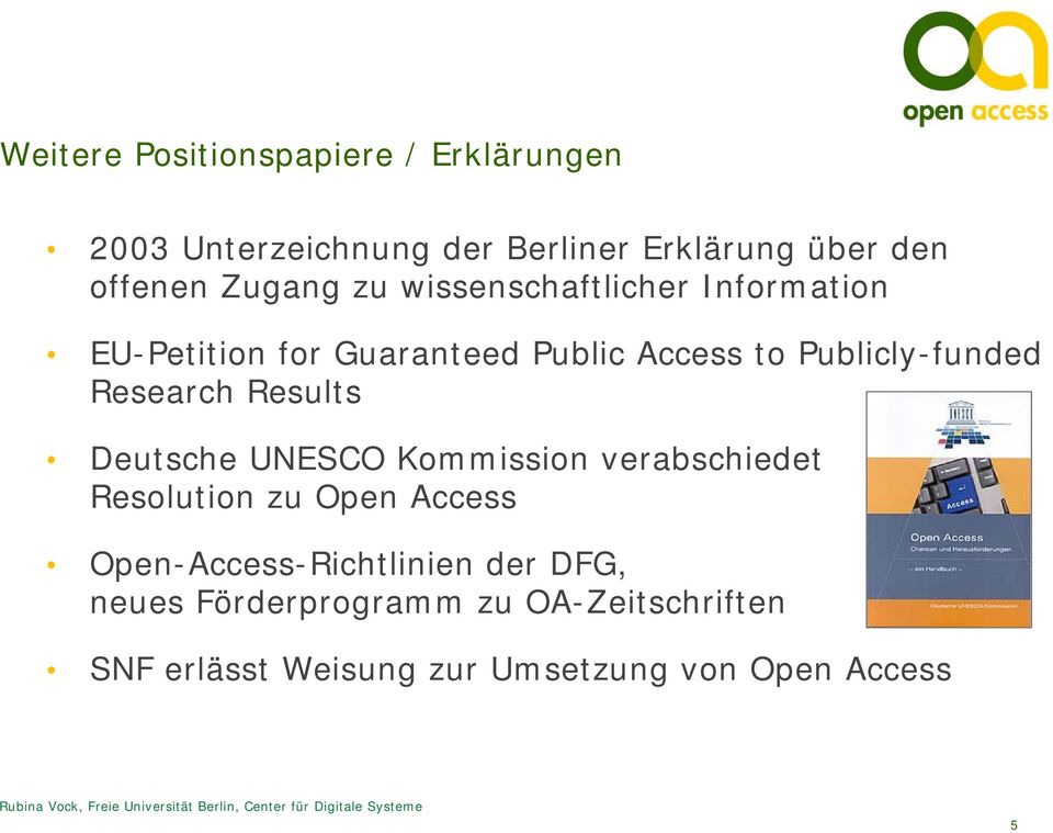 Research Results Deutsche UNESCO Kommission verabschiedet Resolution zu Open Access