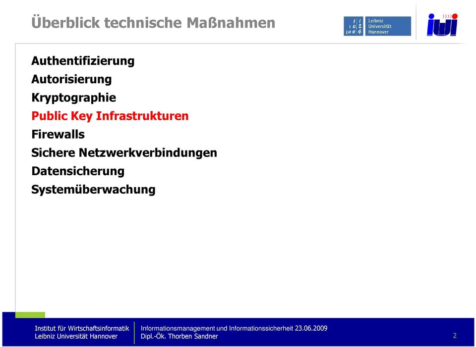 Infrastrukturen Firewalls Sichere