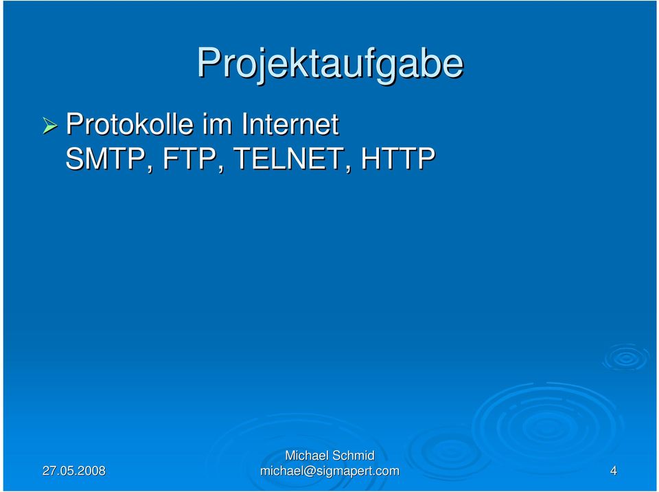 Internet SMTP, FTP,