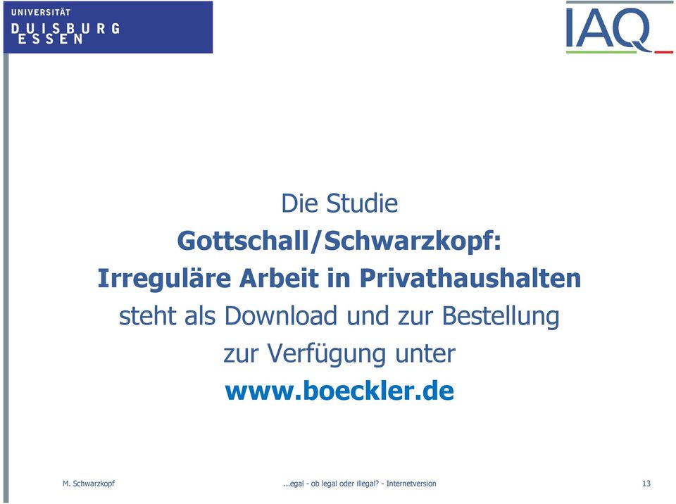 Bestellung zur Verfügung unter www.boeckler.de M.