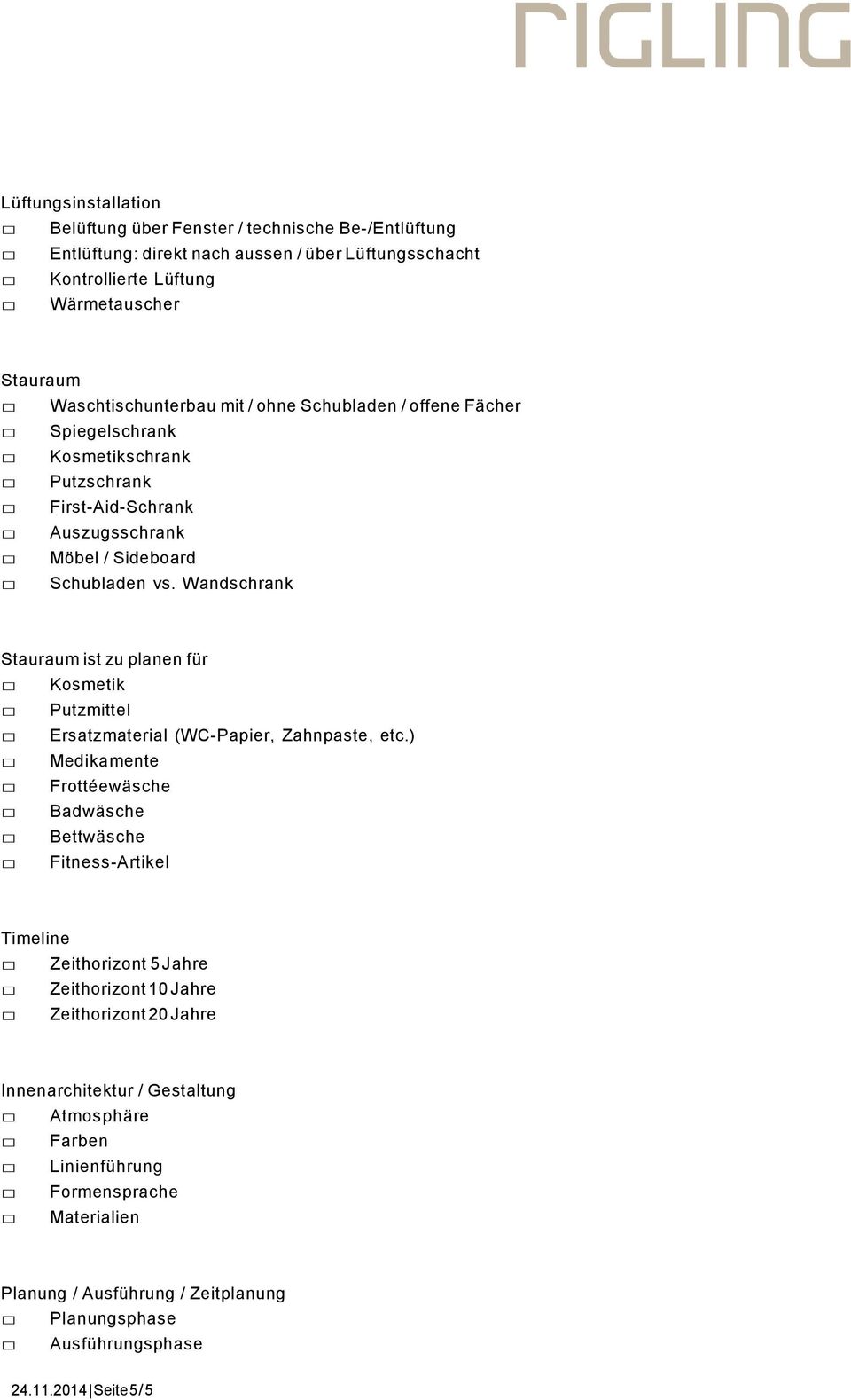 Wandschrank Stauraum ist zu planen für Kosmetik Putzmittel Ersatzmaterial (WC-Papier, Zahnpaste, etc.