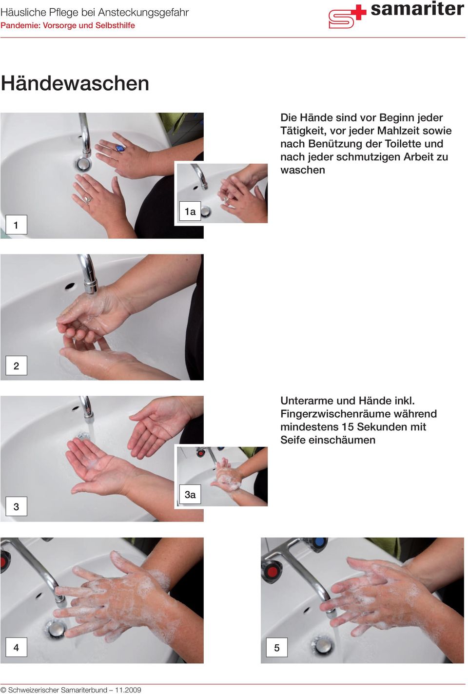 schmutzigen Arbeit zu waschen 1 1a 2 Unterarme und Hände inkl.