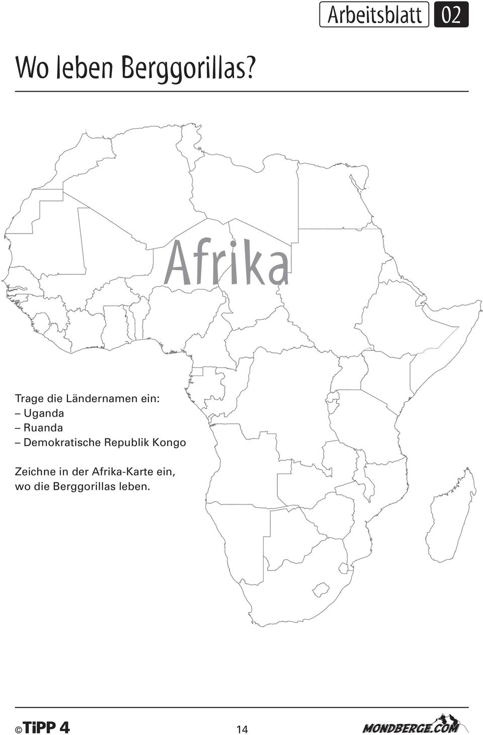 Ruanda Demokratische Republik Kongo Zeichne