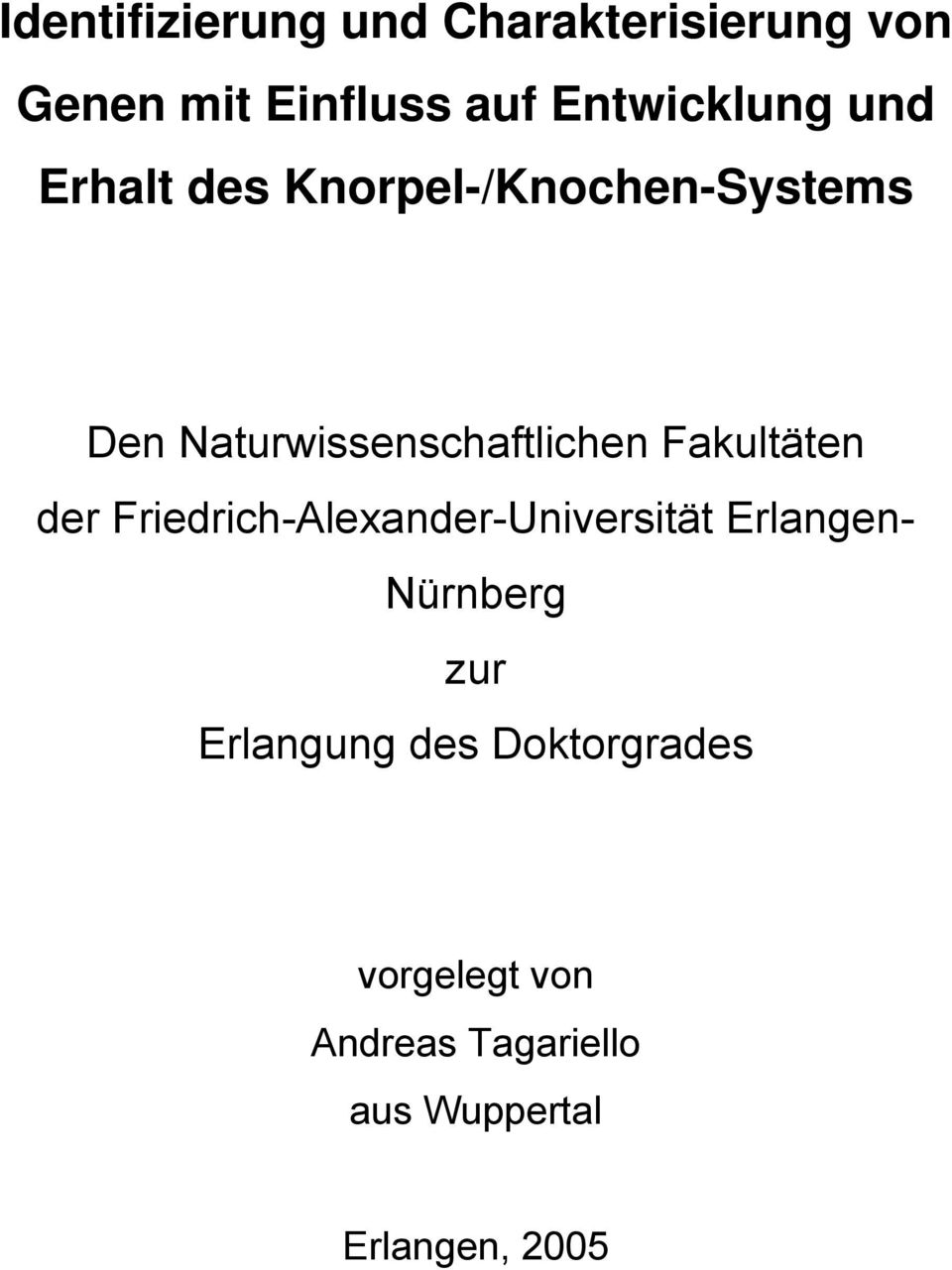 Naturwissenschaftlichen Fakultäten der Friedrich-Alexander-Universität