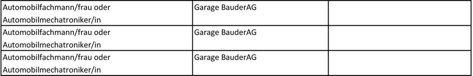 Garage BauderAG