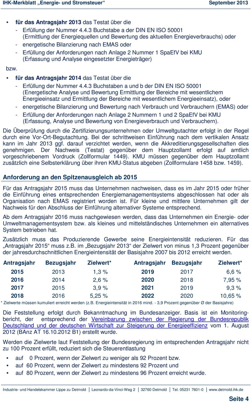 Anlage 2 Nummer 1 SpaEfV bei KMU (Erfassung und Analyse eingesetzter Energieträger) bzw. für das Antragsjahr 2014 