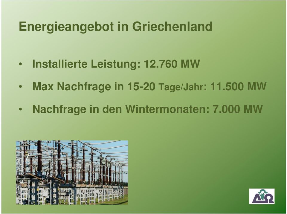 760 MW Max Nachfrage in 15-20