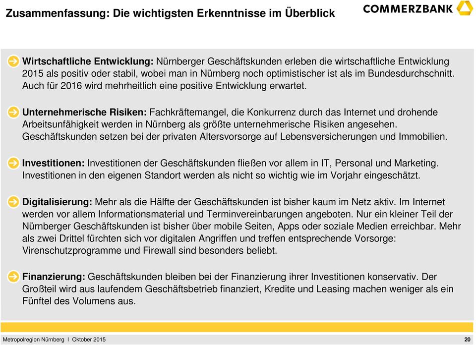 Unternehmerische Risiken: Fachkräftemangel, die Konkurrenz durch das Internet und drohende Investitionen: XXX Arbeitsunfähigkeit werden in als größte unternehmerische Risiken angesehen.