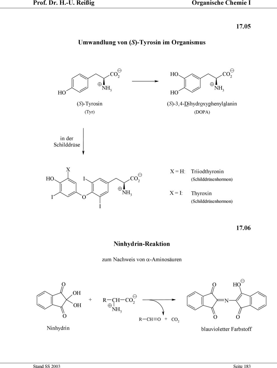 ()-3,4-Dihydroxyphenylalanin (DPA) in der childdrüse X I C 2 X = : Triiodthyronin