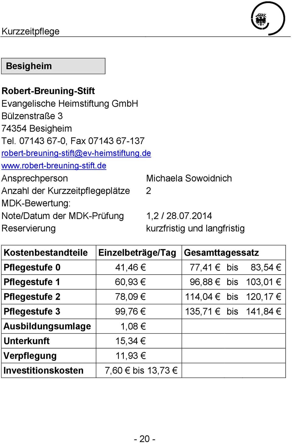 ev-heimstiftung.de www.robert-breuning-stift.