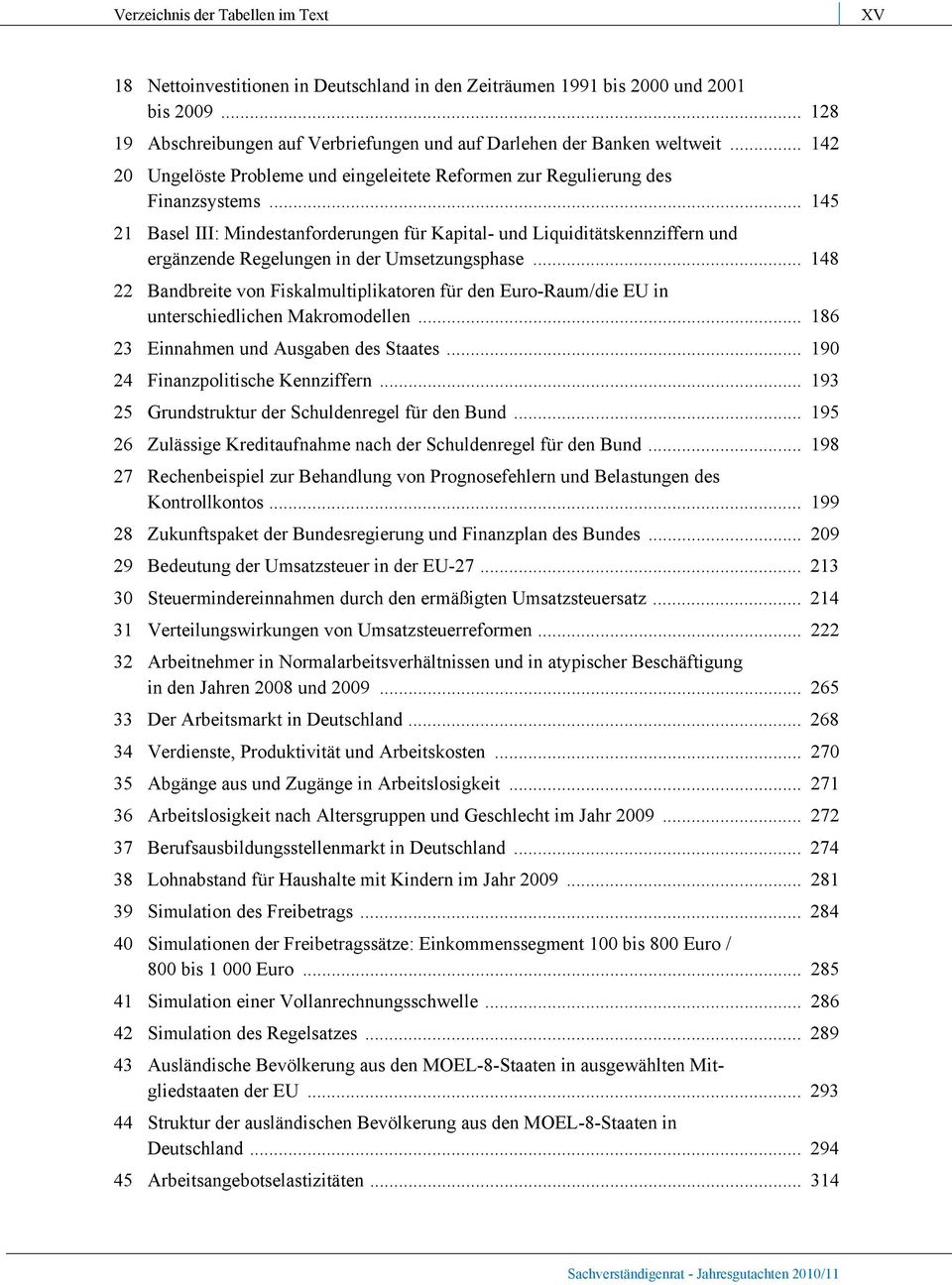 .. 145 21 Basel III: Mindestanforderungen für Kapital- und Liquiditätskennziffern und ergänzende Regelungen in der Umsetzungsphase.