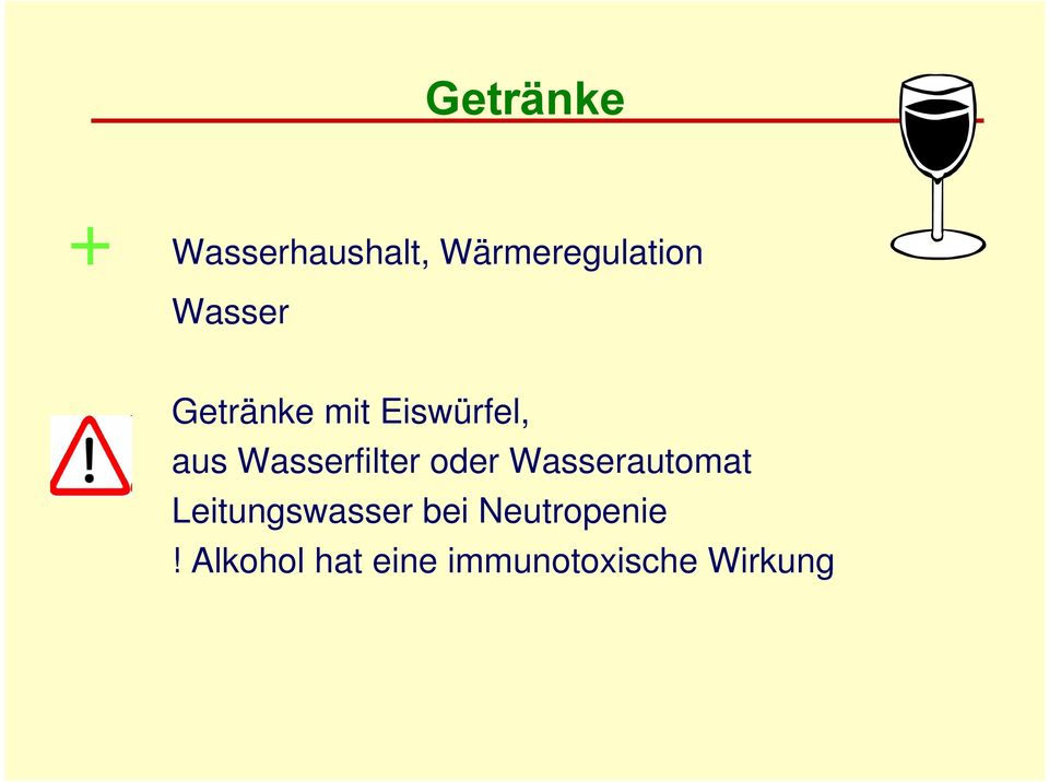 Wasserfilter oder Wasserautomat