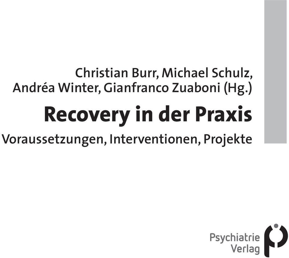 (Hg.) Recovery in der Praxis