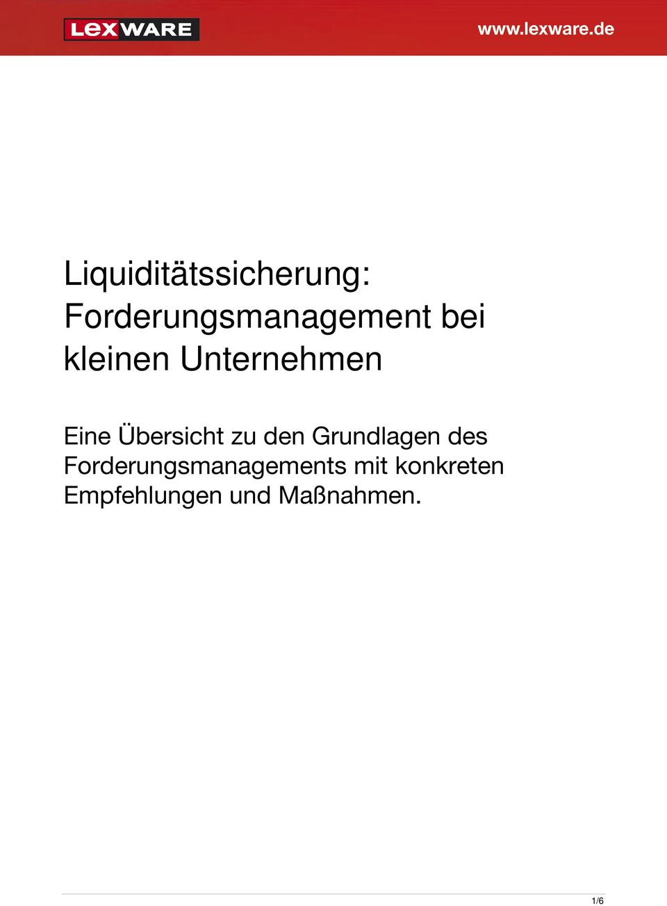 den Grundlagen des Forderungsmanagements