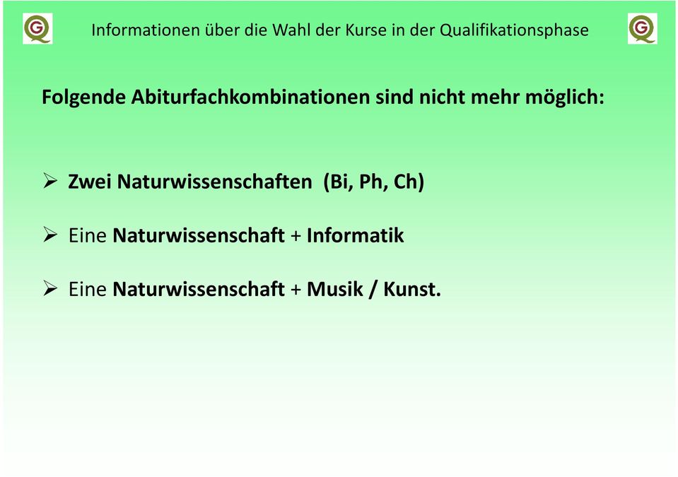 Naturwissenschaften (Bi, Ph, Ch) Eine