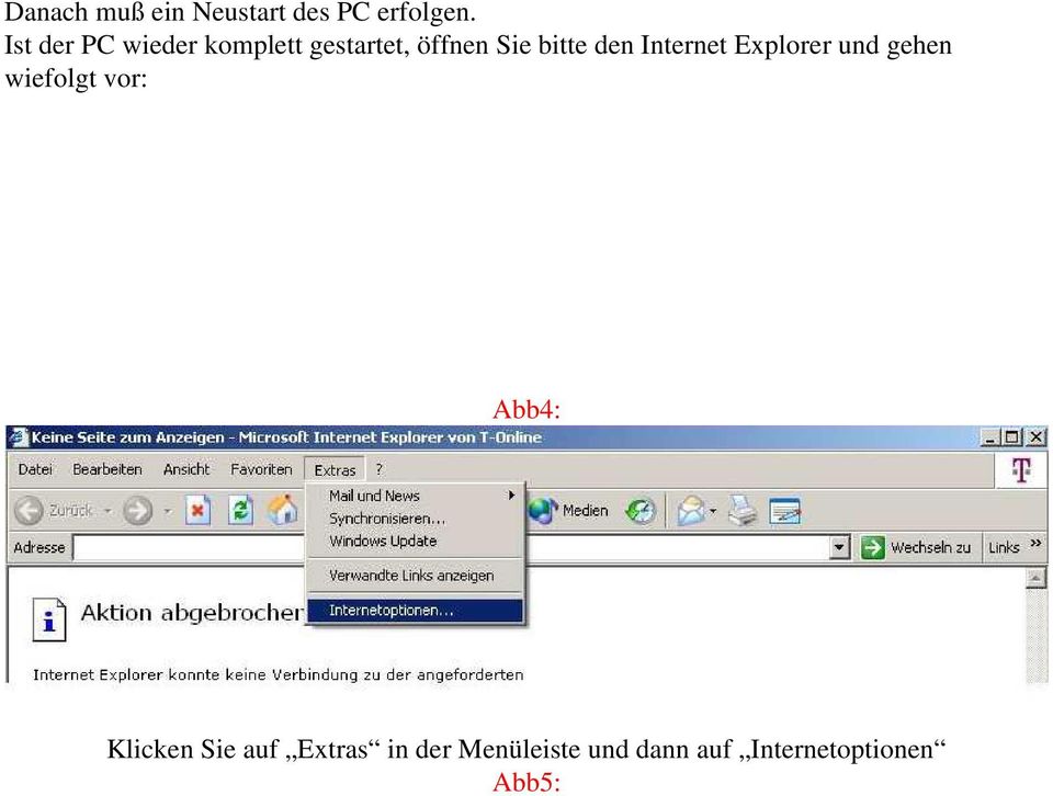 den Internet Explorer und gehen wiefolgt vor: Abb4: