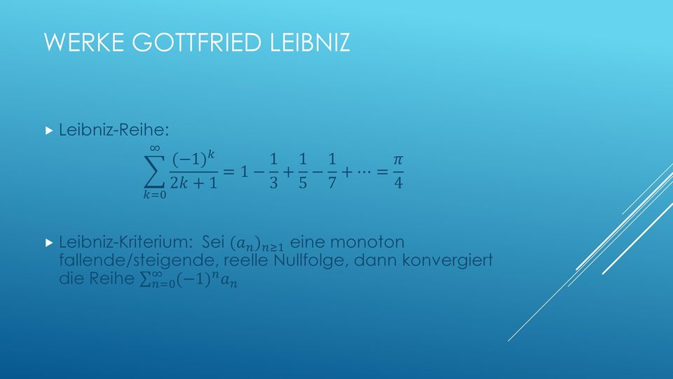 (a n ) n 1 eine monoton fallende/steigende, reelle