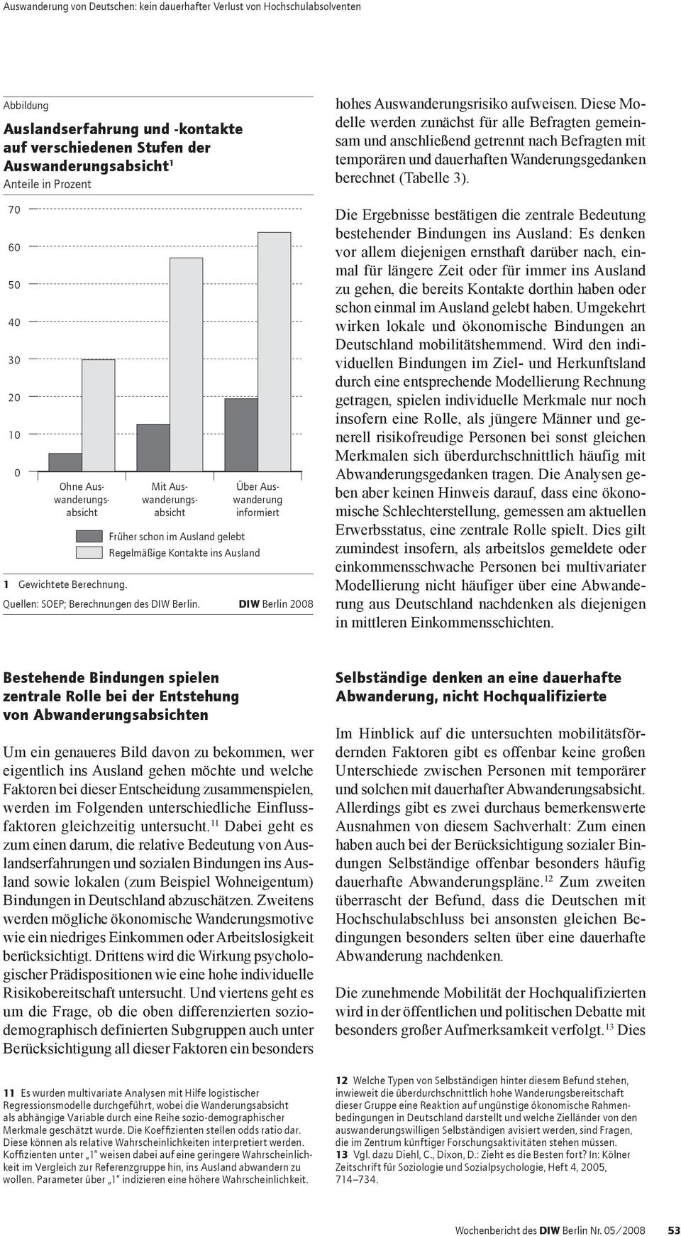 DIW Berlin 2008 hohes Auswanderungsrisiko aufweisen.