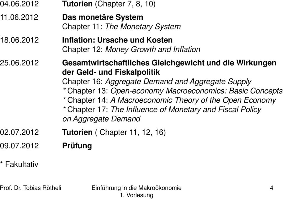 Chapter 13: Open-economy Macroeconomics: Basic Concepts * Chapter 14: A Macroeconomic Theory of the Open Economy * Chapter 17: The Influence of