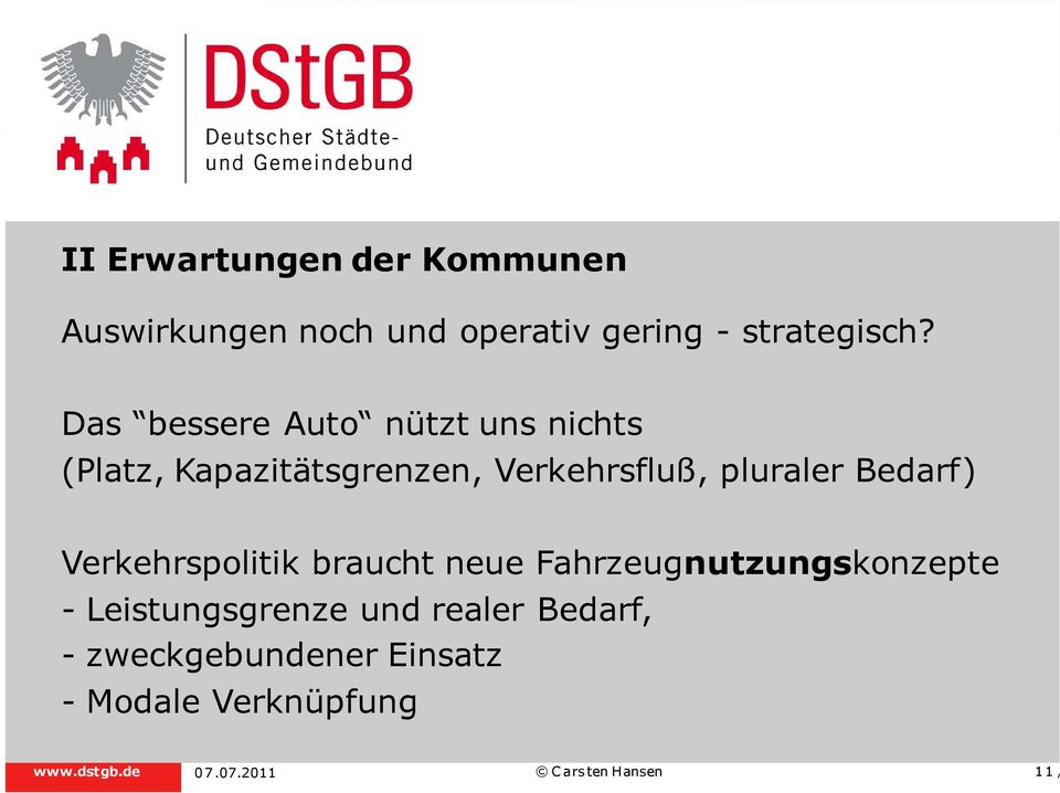 Das bessere Auto nützt uns nichts (Platz, Kapazitätsgrenzen, Verkehrsfluß,