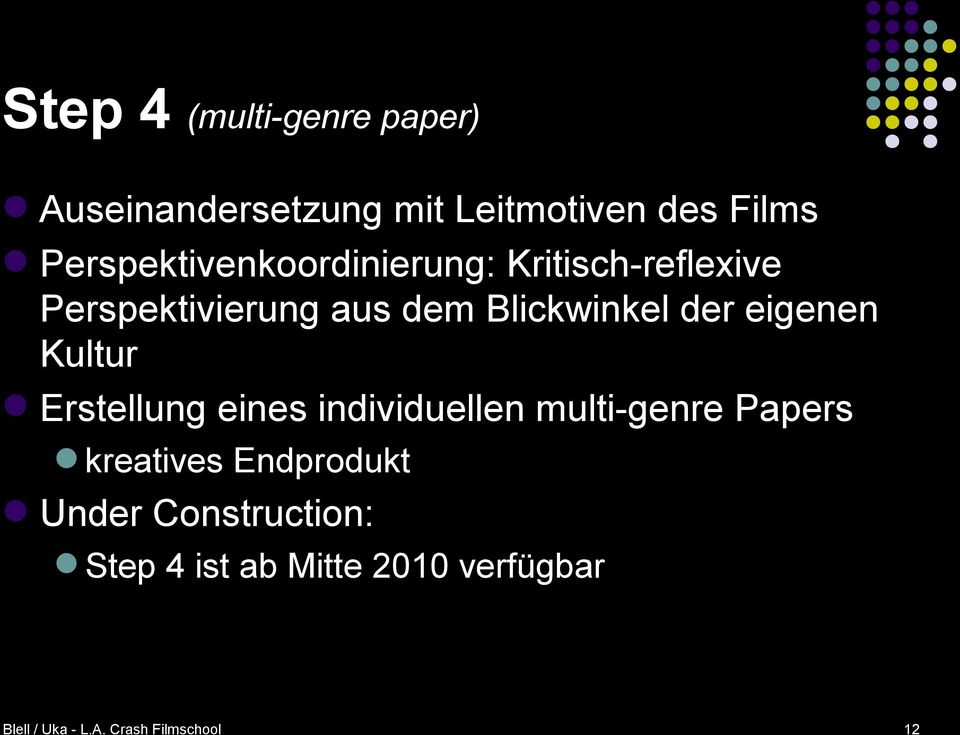 der eigenen Kultur Erstellung eines individuellen multi-genre Papers kreatives