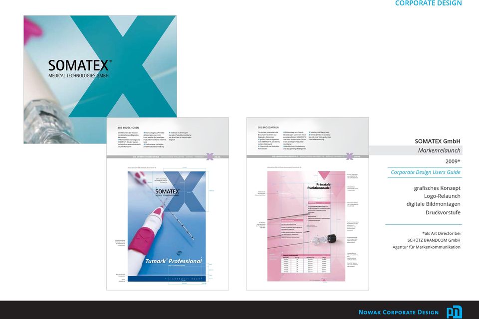 folgenden Elementen: u Kombination von Logo und SOMATEX -X in der oberen, rechten Ecke als dominierende visuelle Konstante Broncho-Cut Expert Produktabbildung mit farbigem Fond, der Produktfarbe