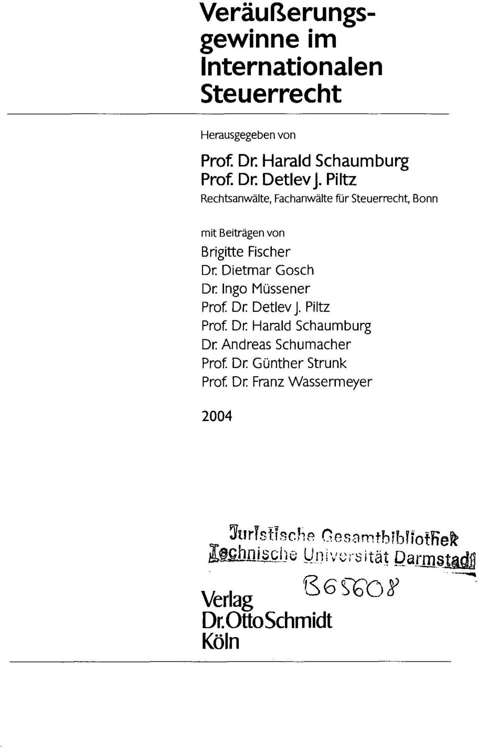 Dietmar Gösch Dr Ingo Müssener Profi Dr Detlev J.