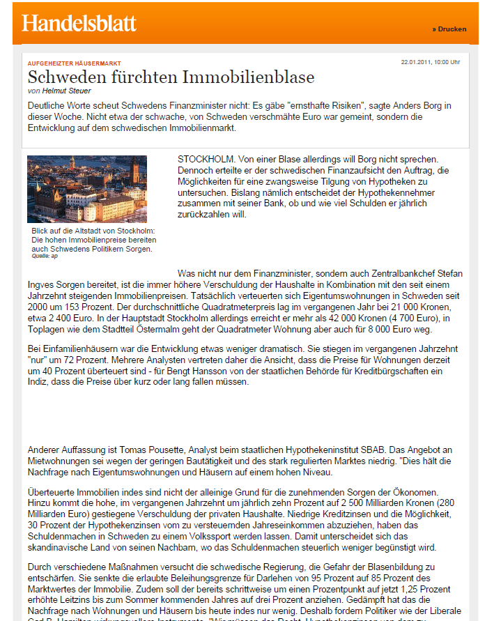 Herausforderung: staatliche Eingriffe Mietpreisbegrenzungen Deutschland sollte nicht denselben Fehler wie Schweden machen Mietbegrenzungen würgen den Neubauanreiz ab
