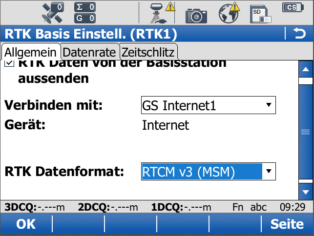 Das Datenformat RTCM v3 (MSM) beinhaltet die identischen Nachrichtentypen wie RTCM v3 mit dem Zusatz der MSM spezifischen Nachrichten um Galileo und BeiDou zu unterstützen.