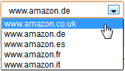 Sie können sich die Seiten im Verkäuferkonto für andere Marktplätze in englischer Sprache anzeigen lassen Marktplatz-Auswahl (oben rechts) Mit dem Europäischen