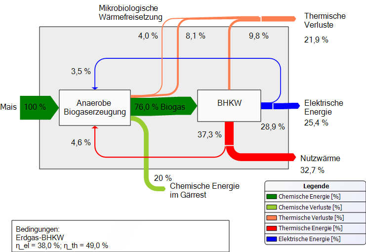 Strom und Wärme aus Biomasse Wirkungsgrad