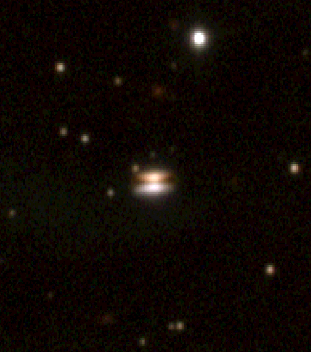 Dunkelwolke ρ Oph Sternbildung mit protoplanetarer Scheibe (Durchmesser