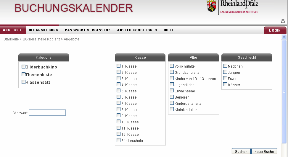 Bilderbuchkinos ausleihen Öffentliche Bibliotheken und Schulbibliotheken können Bilderbuchkinos bei der Büchereistelle Koblenz ausleihen.