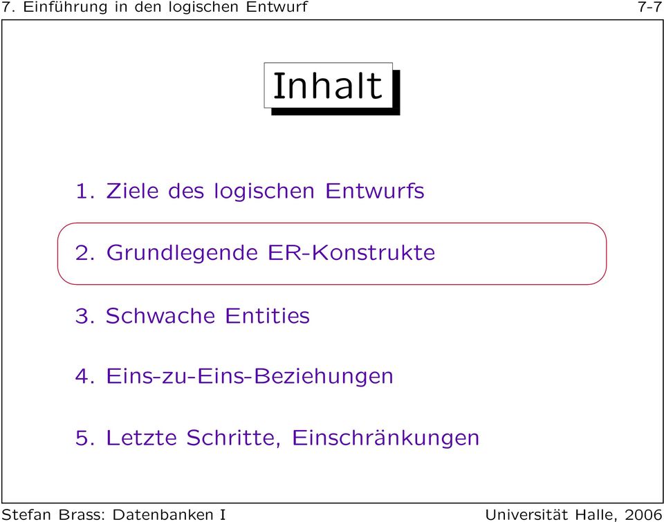 Grundlegende ER-Konstrukte 3.