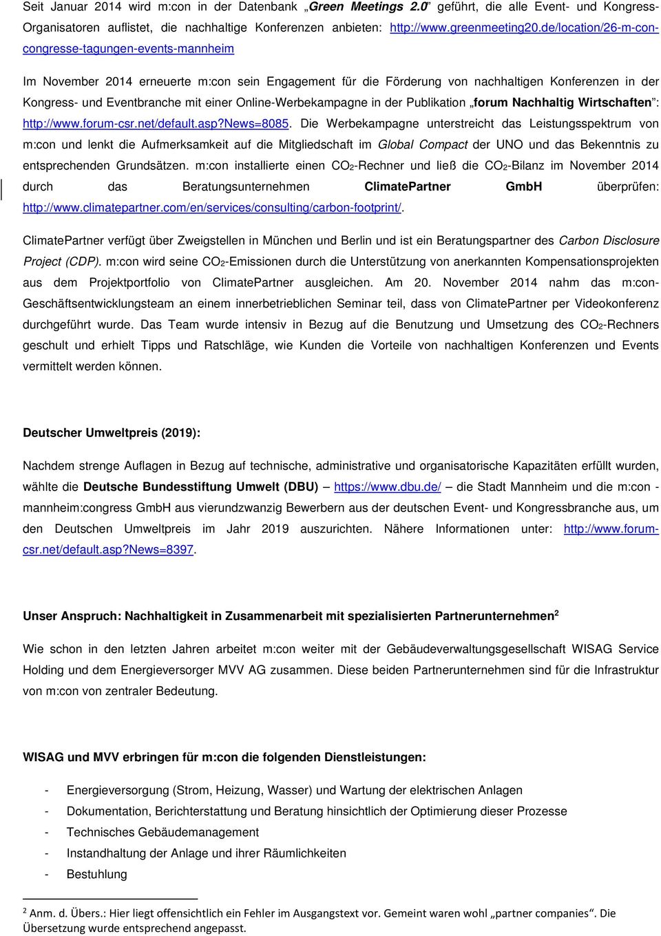 Online-Werbekampagne in der Publikation forum Nachhaltig Wirtschaften : http://www.forum-csr.net/default.asp?news=8085.
