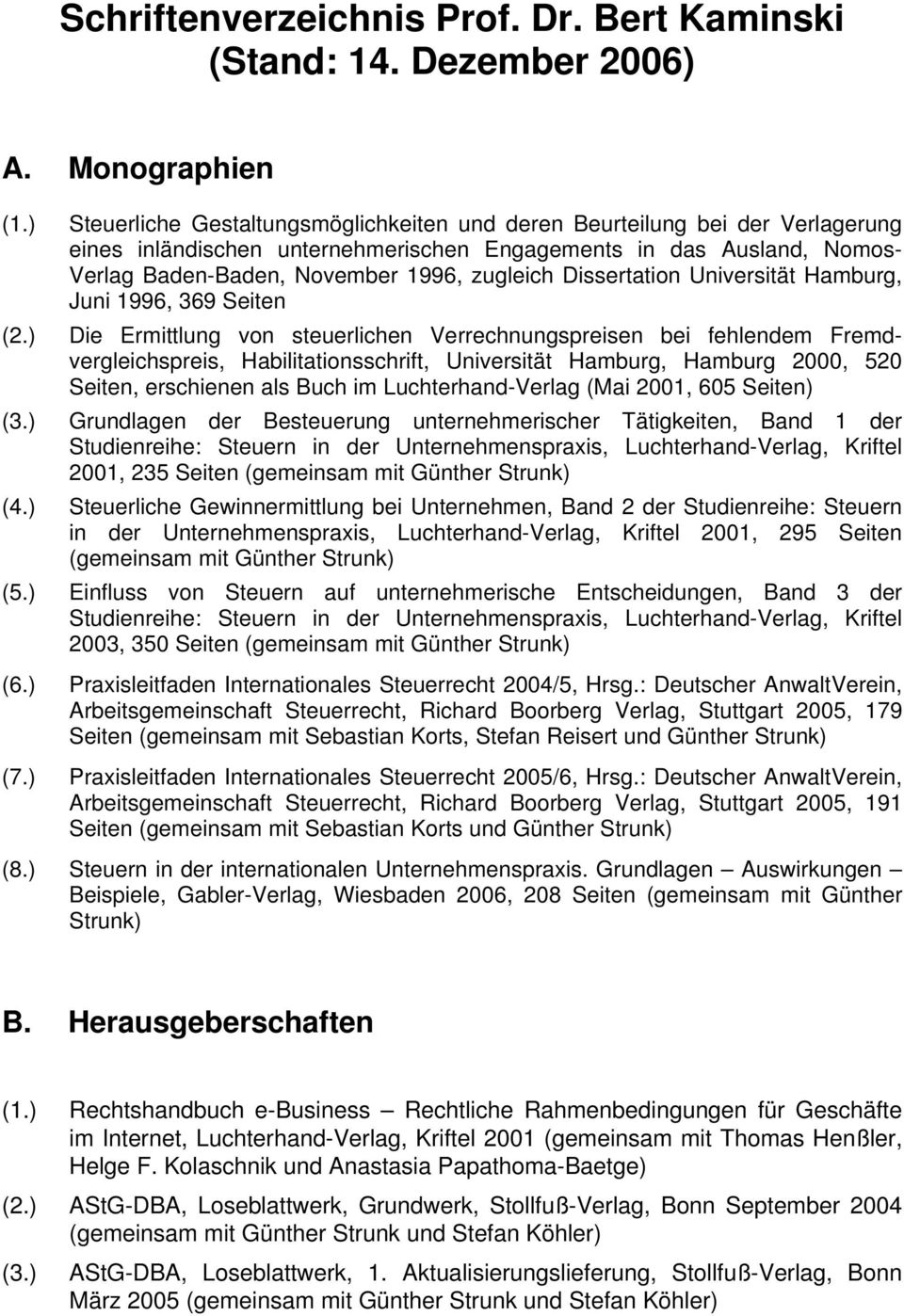 Dissertation Universität Hamburg, Juni 1996, 369 Seiten (2.
