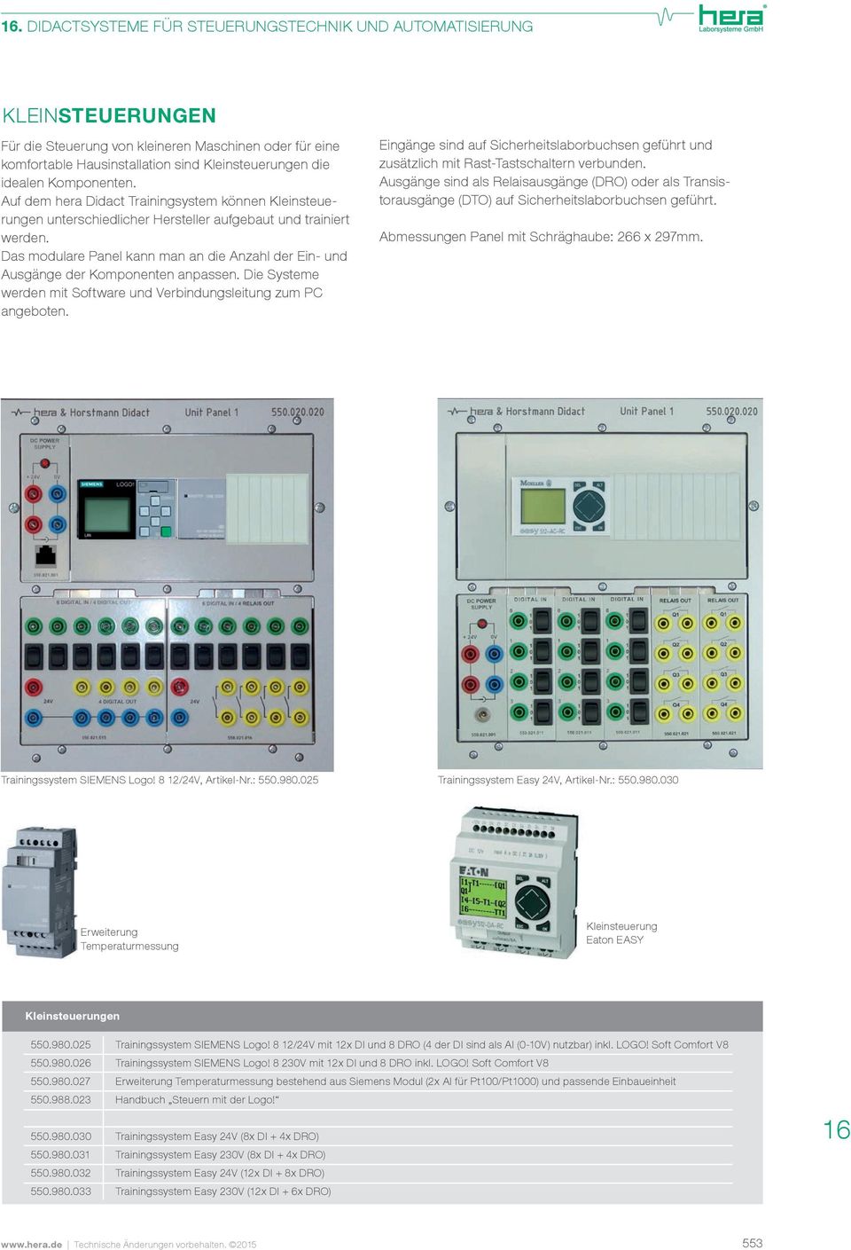 Das modulare Panel kann man an die Anzahl der Ein- und Ausgänge der Komponenten anpassen. Die Systeme werden mit Software und Verbindungsleitung zum PC angeboten.