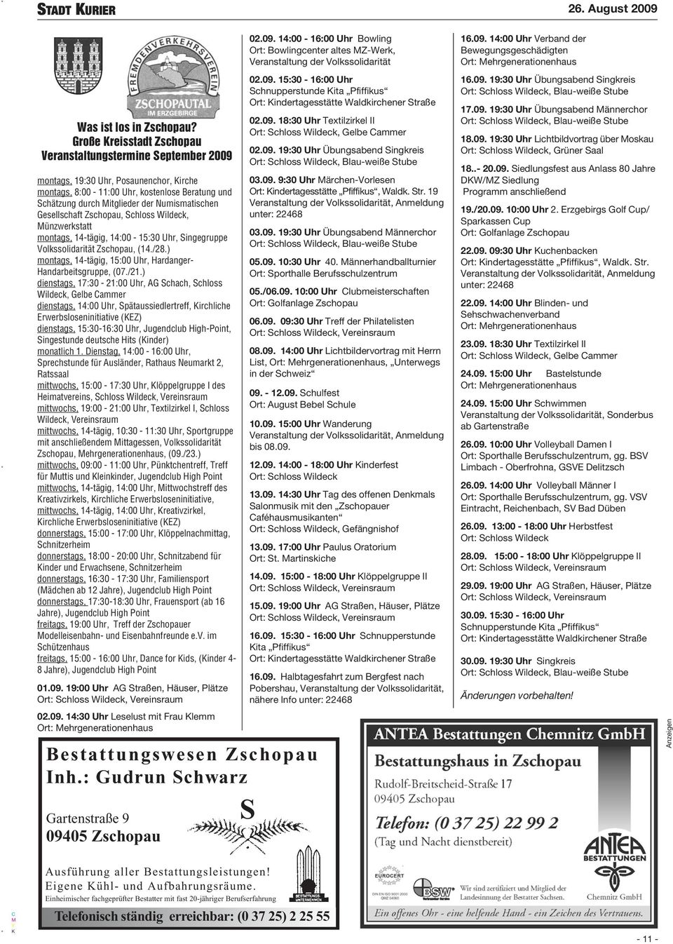 Gesellschaft Zschopau, Schloss Wildeck, ünzwerkstatt montags, 14-tägig, 14:00-15:30 Uhr, Singegruppe Volkssolidarität Zschopau, (14./28.