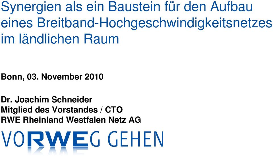 Raum Bonn, 03. November 2010 Dr.