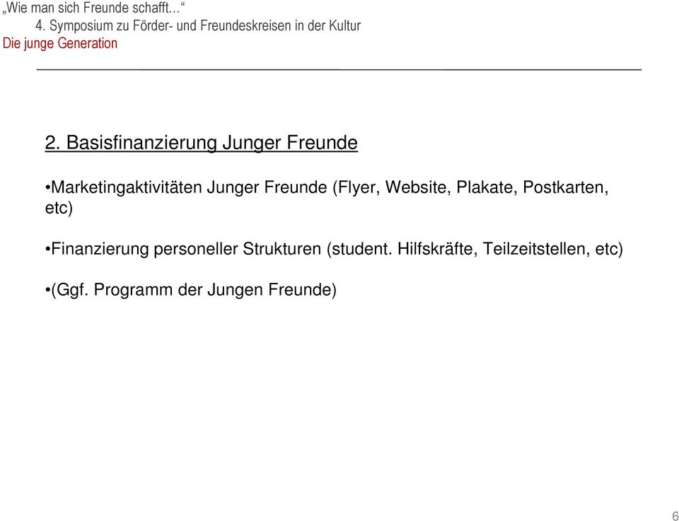 Finanzierung personeller Strukturen (student.