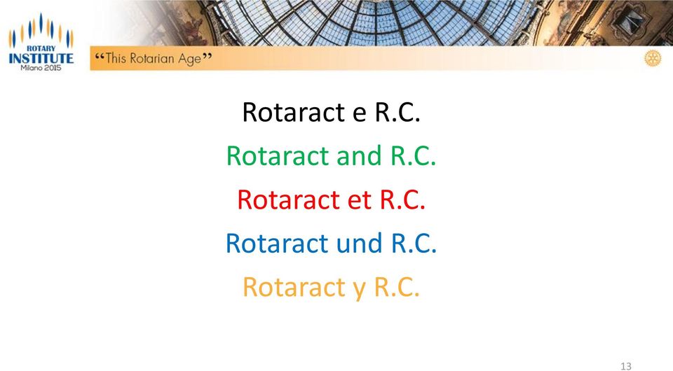 Rotaract et R.C.