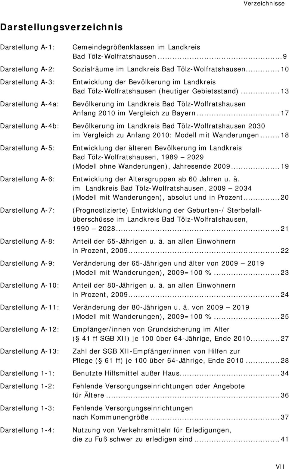 ..13 Bevölkerung im Landkreis Bad Tölz-Wolfratshausen Anfang 2010 im Vergleich zu Bayern.