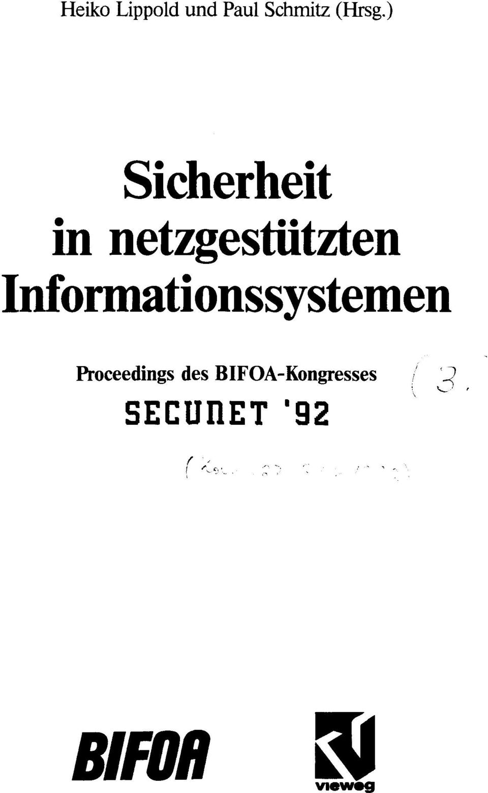 Informationssystemen Proceedings des