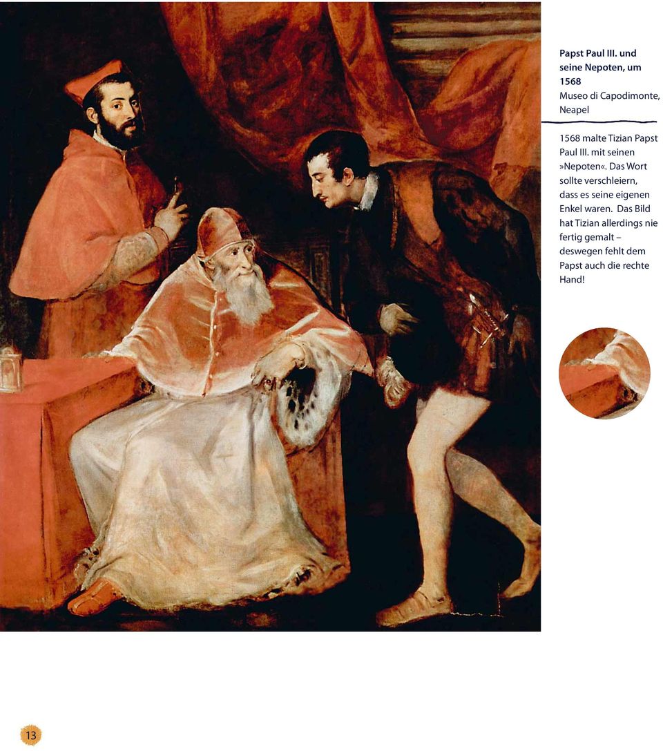 Tizian  mit seinen»nepoten«.