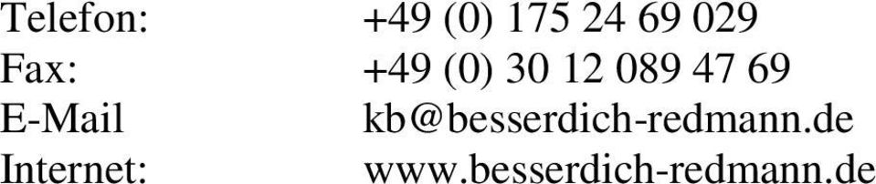 E-Mail kb@besserdich-redmann.